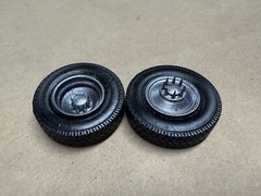 SMOOTHIE SPIKED LUG NUTS 1/25 Scale 3d Printed Resin 1 TON Dually WHEELS & Tires