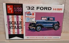 AMT Scale Stars 1932 ’32 Ford V-8 Coupe 1/32 Scale Sealed Model Kit AMT1181/12