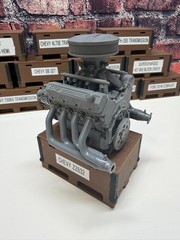 3D Printed CHEVY ZZ 632 W/TUNNEL RAM ENGINE ASSEMBLY 1/24th – 1/10th MADE IN USA