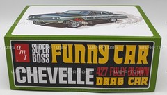 AMT by Round 2 Funny Car Model Kit 1965 Chevelle 427 Fully Blown Drag Car 1:25