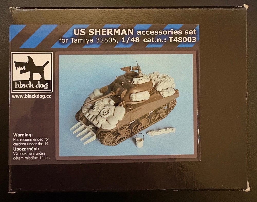 Blackdog US Sherman Accessories Set for Tamiya 32505, 1/48 Cat.n.: T48003