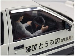 Aoshima Bunka Kyozai 1/24 Initial D Series No.14 Takumi Fujiwara AE86 Trueno wit