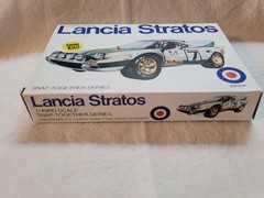 Vintage Entex Lancia Stratos Rally model Car Parts sealed inside Unbuilt 1/43rd