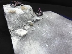 1/35 Scale Military Diorama Base Terrain Display Model Soldiers Figures Diecast