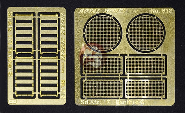 Royal Model 1/35 “Engine Grill Screen” for Sd.Kfz.171 Panther Ausf.G Tank 612