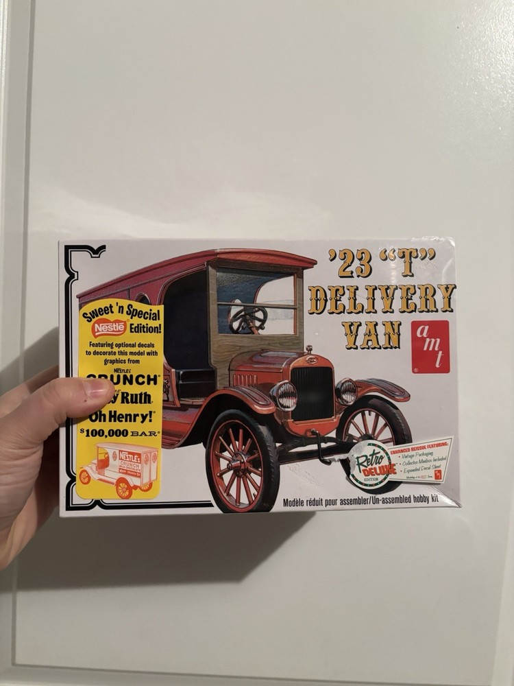 UH AMT 1:25 1923 Ford Model T Delivery Van Kit Sealed New Plastic Model