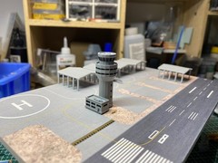 3D Printed 1 /700 Air traffic control tower Unpainted/1pc
