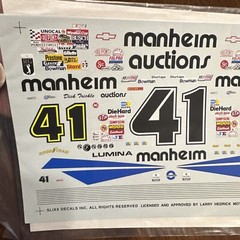 Slixx Decals 1016 1/24 Scale #41 Manheim Auctions Lumina NASCAR Dick Trickle