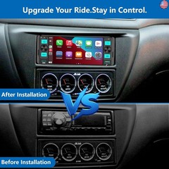 Single Din Radio Car Stereo with Wireless Apple CarPlay,Single Din Touchscreen