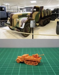 1/144 WWII German Ford V3000 Maultier /w flak 38 Resin kit (#GER104A)