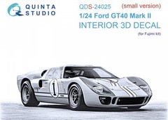 1/24 Quinta 3D Interior Decals #S24025 Ford GT40 Mk.2 FUJ