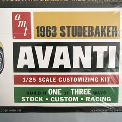 Amt 1963🍻Studebaker🍻Avanti 1/25 Model Build 3 Ways Factory Sealed