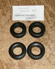 4-lot 1/24-1/25 model goodyear tracker a-t 1 1/4″dia. x 1/2″w rubber tires new