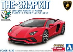 Aoshima 1/32 Snap Kit Lamborghini Aventador S Color Coded Pearl red from JP 7596