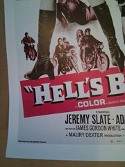 Very cool vintage 1960’s Hells Belles chicks poster 30 yr old reprint GREAT