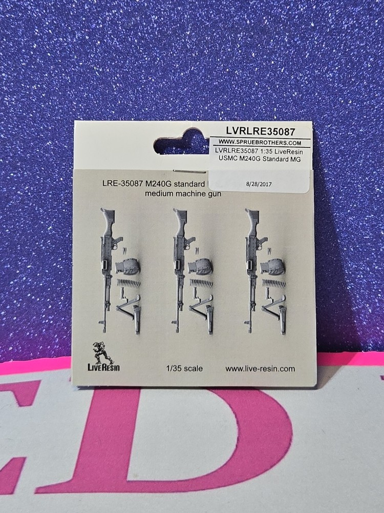 Live Resin 1/35 M240G Standard MG (LVRLRE35087)
