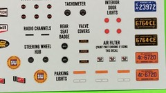 AMT 64 1964 Chevy Impala SS 409 1/25 Decal Sheet Emblems Dash Cluster Gauges Hot
