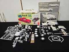 VTG 1949 AMT Ford CLUB COUPE 3 In 1 Customizing Kit BUILD A GASSER DRAG RACER
