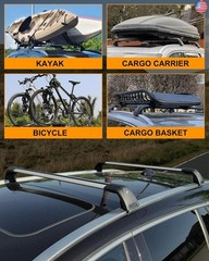 Snailfly Fit for Lincoln Aviator 2019-2025 Silver Lockable Roof Rack Cross Bars