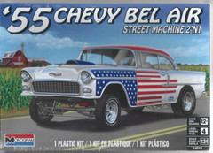 Revell ’55 1955 Chevy Bel Air, Street Machine, Builds 1 of 2 ways 1/24 4519 104