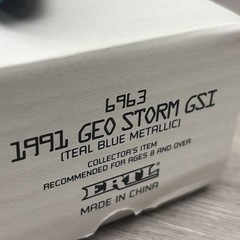 AMT/Ertl 1991 Geo Storm GSI Promo Car with Original Box, Teal Blue