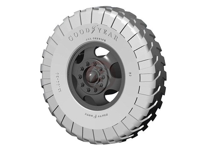 Resicast 1/35 M20 Diamond T 980/981 Front Wheels (Goodyear #2) (2 wheels) 352485
