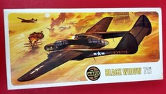 Vintage Airfix P62 Black Widow 1:72 Scale Plastic Model Kit series 4 England