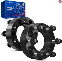 KAX 6×5.5 Wheel Spacers 2 inch, Hub Centric Wheel Spacers with M12x1.5 Studs