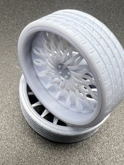 1/25 Scale Resin 26 Inch Model Car Wheel Set