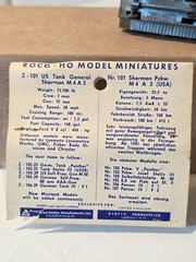 ROCO HO Minitanks Z-101.25 US Tank “General Sherman” M4A3 Customized Austria (B)