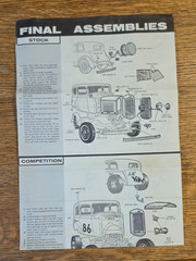 AMT Model Car 1932 Ford Victoria “The Deuce” Original Assembly Instruct Manual
