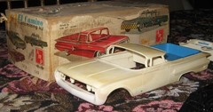 SMP 1960 Chevy El Camino 1:25 Kit # 7660 Survivor Custom Partial Built in Box 60