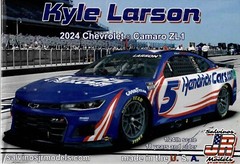 Salvinos JR Models HMC2024KLP Kyle Larson Hendrickcars.com 2024 Camaro model kit