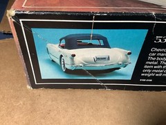 1/24 scale model kit Metal Plastic 53 Corvette Chrome Valve Cover No Box