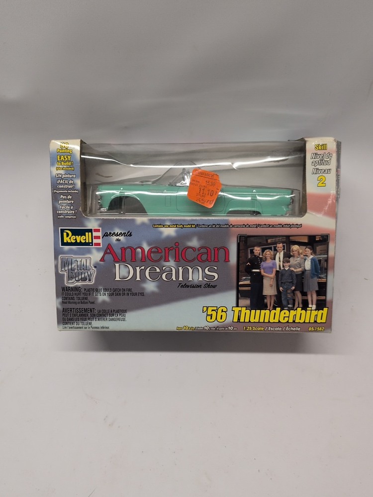 Revell ’56 Ford Thunderbird American Dreams Model 1/25 Kit Sealed