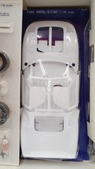RARE Retro Bandai Ford GT 1/20 Scale Model Kit White Original Box Japan Import