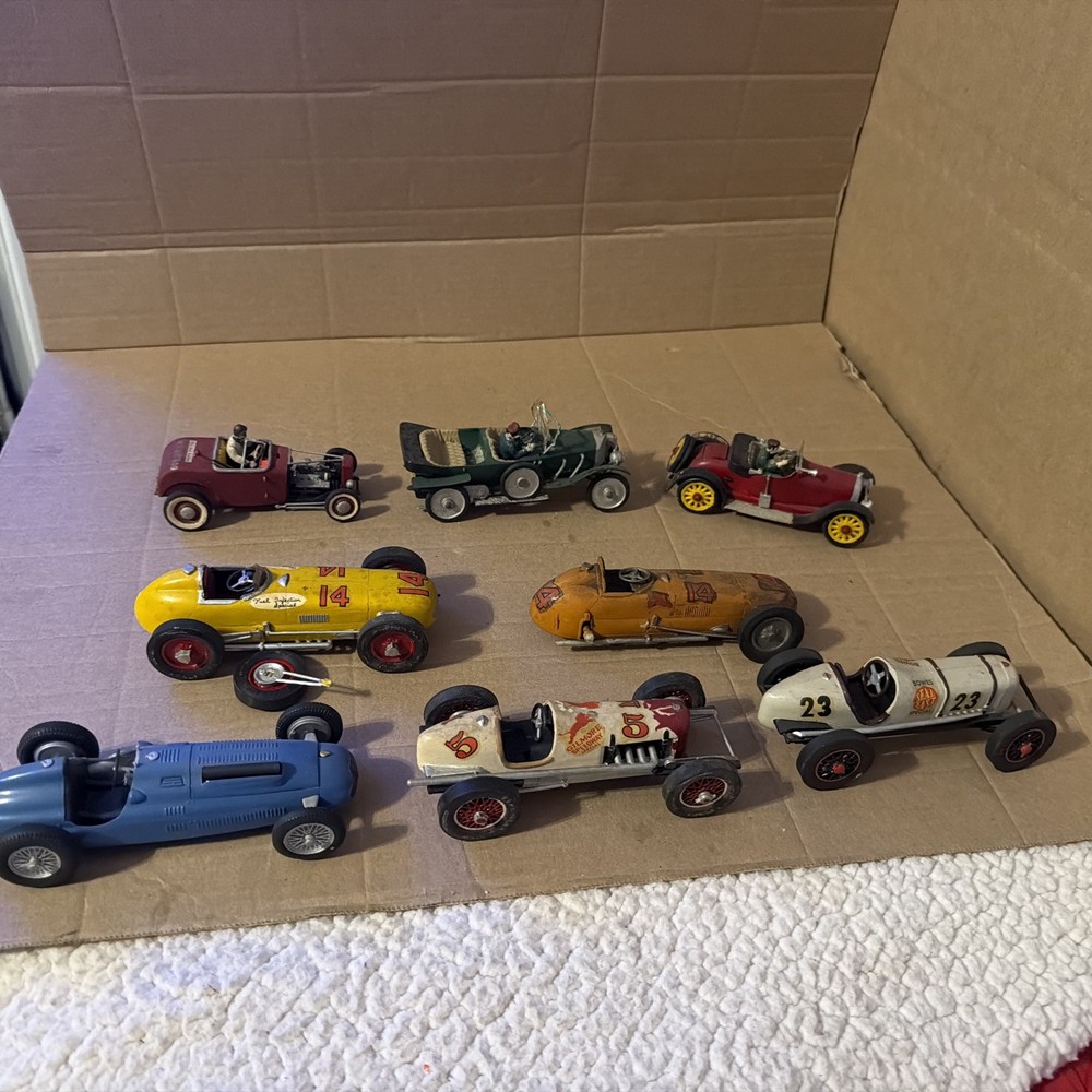 Vintage Built Open Wheel Race Car Model Kits Very Old Bugatti Mercedes Random 8