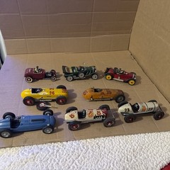 Vintage Built Open Wheel Race Car Model Kits Very Old Bugatti Mercedes Random 8