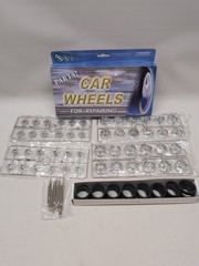 Set of 6 Chrome Spoke Rims for 1:24 Scale Model Cars – Upgrade Your Collection