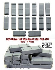 1/35 Universal Wooden Crates #10 – Value Gear Details – 16 pcs Resin Stowage