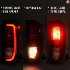 FIONE Tail Light Assembly Compatible with GMC Sierra 1500/2500 2019-2024