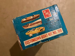 vintage AMT 159 Customizing Boat Kit Box Only