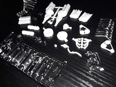 1/25 scale Model car parts AMT Ford 427 Wedge & SOHC engine