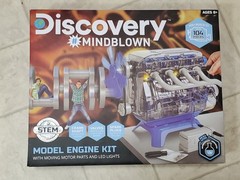 Discovery Mindblown Model Engine Build Kit 4 Cylinder Combustion STEM 104 Piece