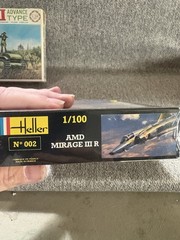 AMD MIRAGE III R- 1/100 Scale Heller Unassembled Heller Kit#N 002