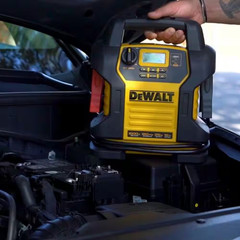 1600-Peak Amp Portable Jump Starter with Digital Compressor and USB Power Bank