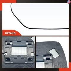 A-Premium Right Passenger Side Non-Heated Mirror Glass with Backing Plate –