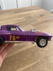 Vintage 1960’s Corvette Sting Ray Built Model Car 76BP Purple Vette FREE SHIP