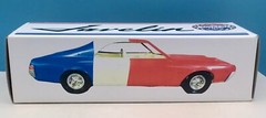 1969 AMC Javelin Red White Blue Racing Team Custom Promo Model BOX ONLY NO CAR