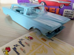 ULTRA RARE! ORIGINAL VINTAGE AMT 1959 EDSEL CORSAIR JR KIT *100% COMPLETE *L@@K!